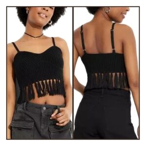 🆕️ Wild Fable Fringed Sweater Crop Top